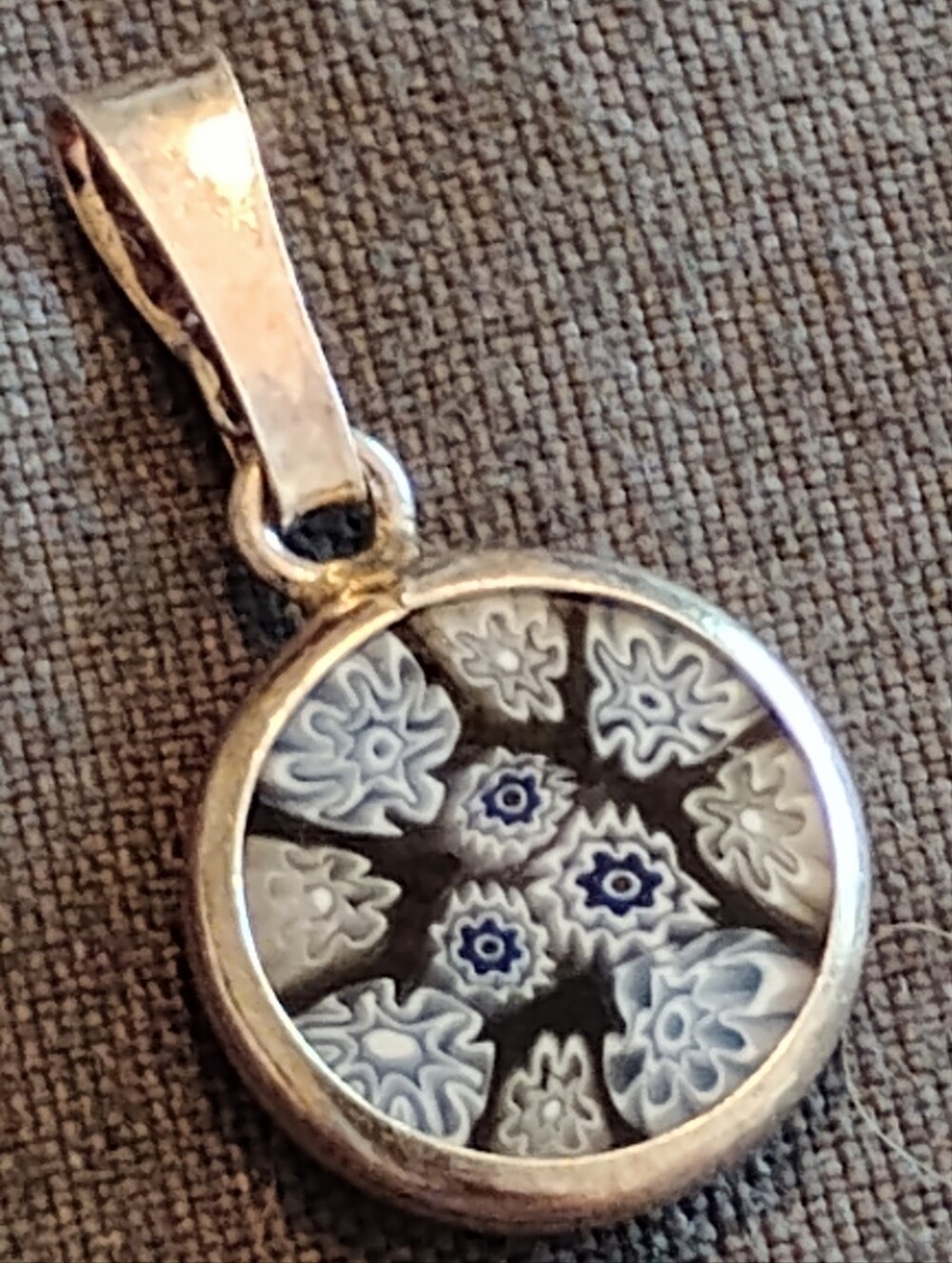 ▪️Vintage Murano Pendant Necklace 925 Italian Silver Quiet Luxury Preppy Clean